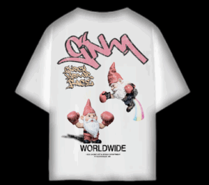 GNOCK YOUR FACE WHITE TEE